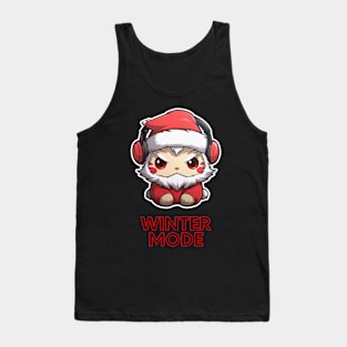 Christmas Cat Santa Quote Winter Tank Top